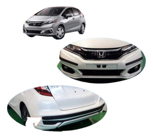 Honda Fit 2009 Defensas Gomas De Paragolpes 5 Piezas Kenny 2