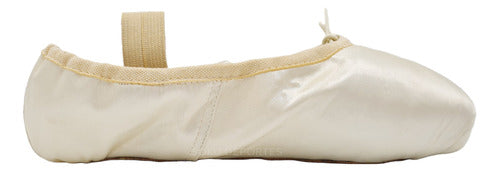 Slava Ballet Pointe Shoes with Ribbons + Elastic Canvas Split Sole Pointe Shoes 4