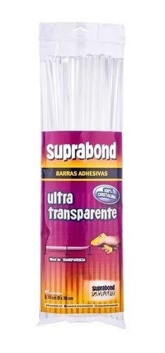 Barras Silicona Suprabond Ultra Transparentes Finas 500grs. 0