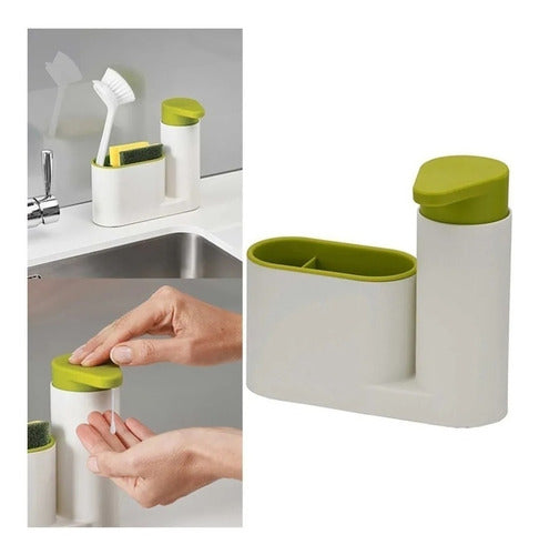 Mileniun Kitchen Organizer Sink Drain Sponge Soap Dispenser 1