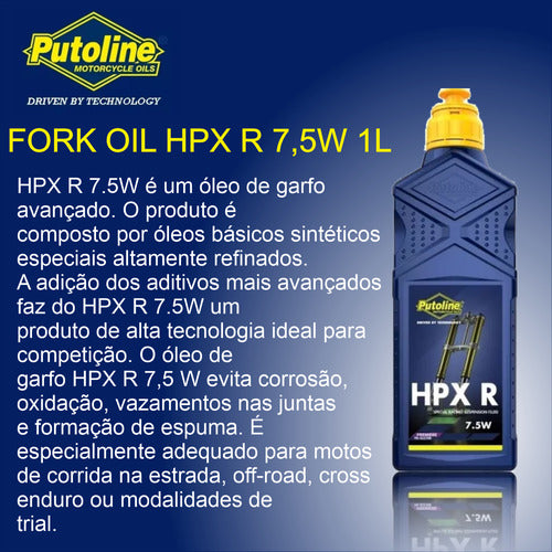 Óleo Putoline Hpx R 7.5w Para Suspensão Dianteira On Road 1