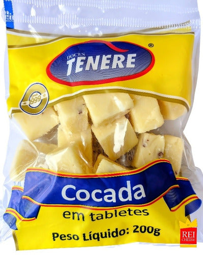 1 Pacote De Cocada Branca Em Tabletes 200g - Doces Tenére 0