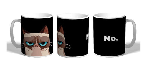 Taza Gato Negativo De Plástico 0