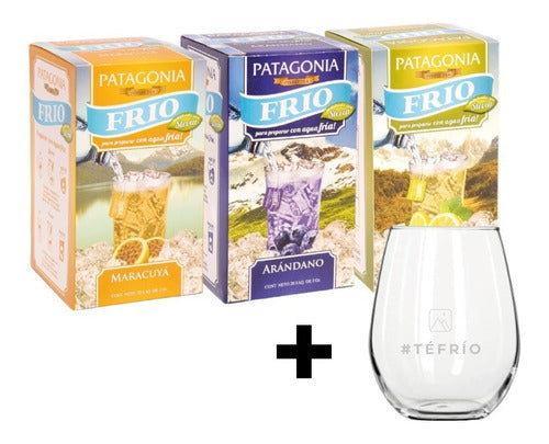 Patagonia Cold Tea Combo - Complete Line + Engraved Glass Cup 0