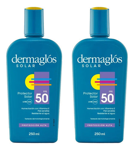 Dermaglós Sunscreen Emulsion SPF 50 250ml x 2 Pack 0