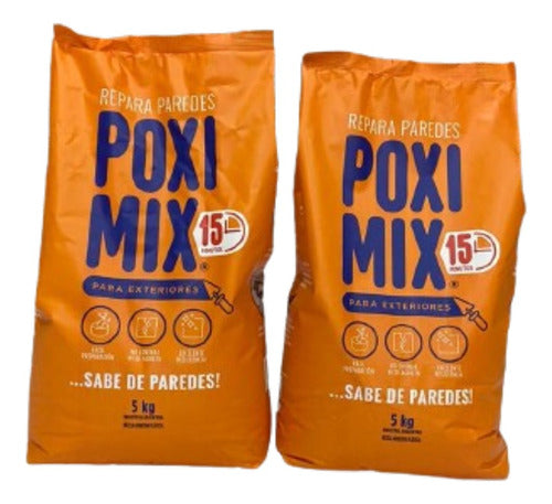 Poximix Uso Exterior Repara Grieta 5 Kg X2 Unidades- Deacero 0