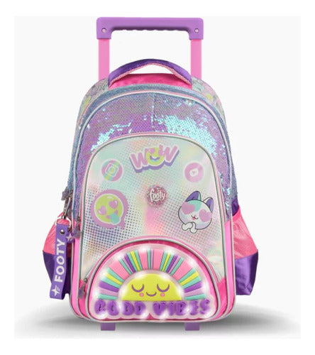 Footy Backpack with Cart 18 Inches Sunshine Good Purple Light Orig 0