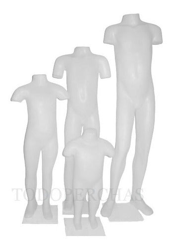 Unbreakable Plastic Baby/Child Mannequin Size 2 - Todoperchas 1