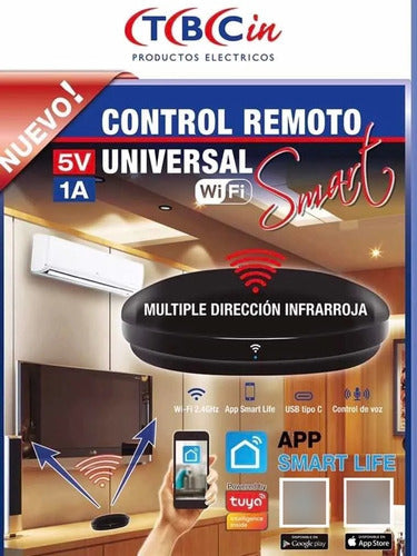 TBCin Control Remoto Universal Smart Wifi Tbcin Domotica Crs-t 2