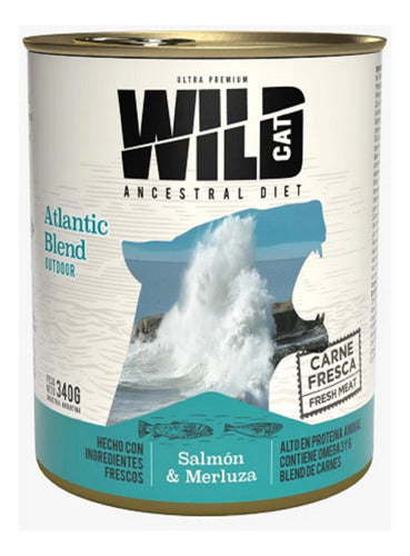 Alimento Humedo Wild Cat Kitten Salmón & Merluza Lata 340 Gr 0