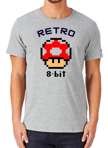 T-shirt - Super Mario Bros - 8 Bits Retro 0