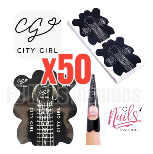 City Girls XL Molds for Nails X50 Units - Cherimoya Quality 0