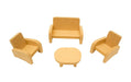 Puntitos Carpintería Juego Living Casa Muñecas Mini MDF Niños/as Jugar 0