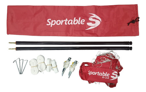 Sportable Cancha Fútbol Tenis Lite 3 Mts Con Estaca + Cintas 6x3 M 1