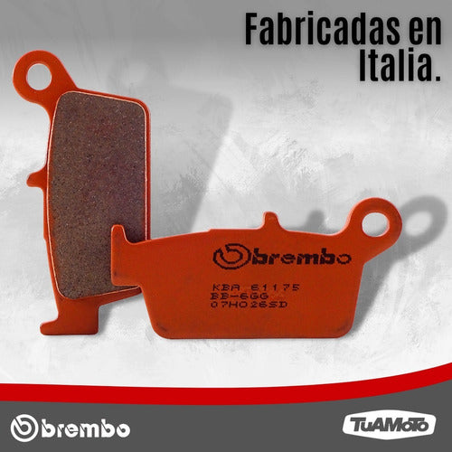 Brembo Sintered Rear Brake Pads for Yamaha YZ/WR F 5