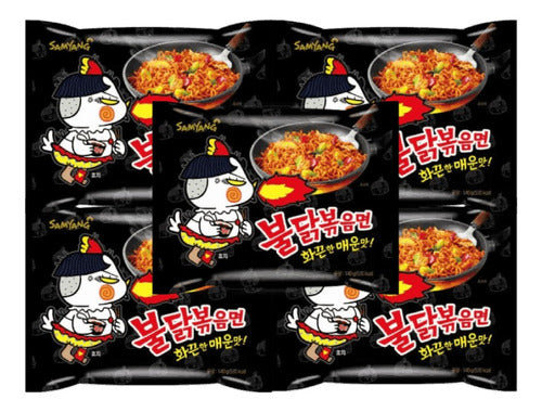Ultra Spicy Instant Noodles Pack x5 Buldak Samyang Korea 0