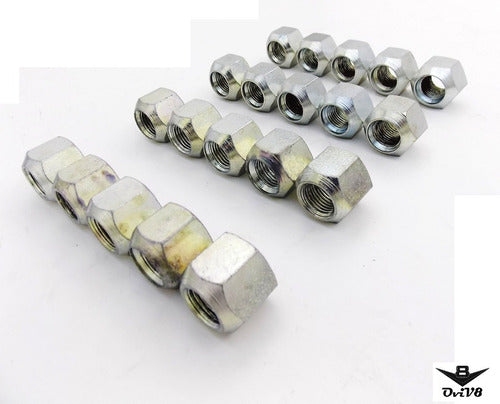 Willys Mb Gpw Cj M38 - Wheel Nuts 1/2-20h 10 Left + 10 Right 5