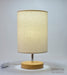 SeHizo la Luz Modern Fabric Shade Wooden Base Nightstand Lamp - Verona 4