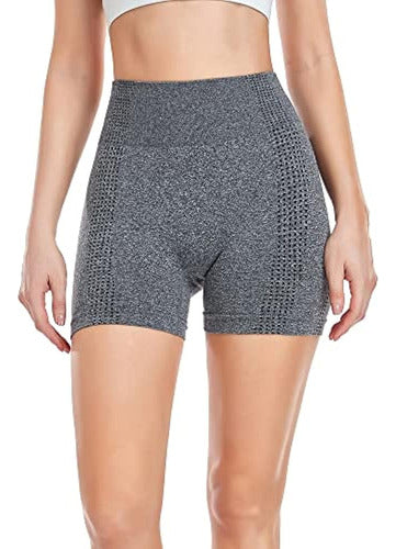 AHLW High-Waisted Seamless Gym Shorts 1