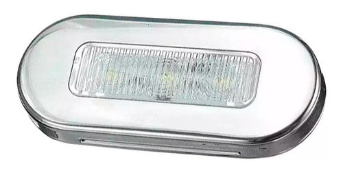 Luz De Cortesia 12v Led Branco Em Inox P/ Barcos E Lanchas 0