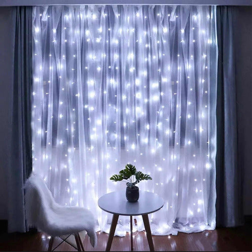 LED Light Curtain 3x3 Meters 16 Strips 220V Event Decoration 0