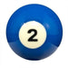 Doble AA Pool Ball Number 2 0