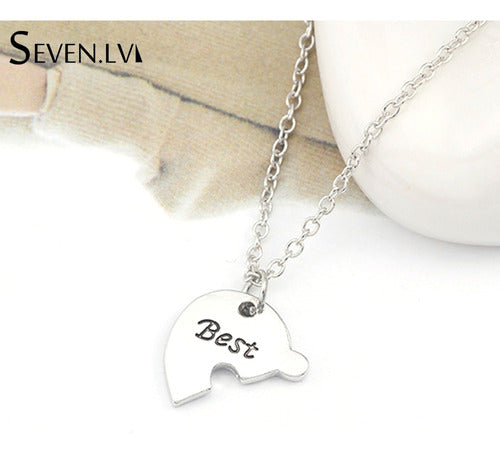 Set of 3 Friendship Heart Necklaces for Sharing 1