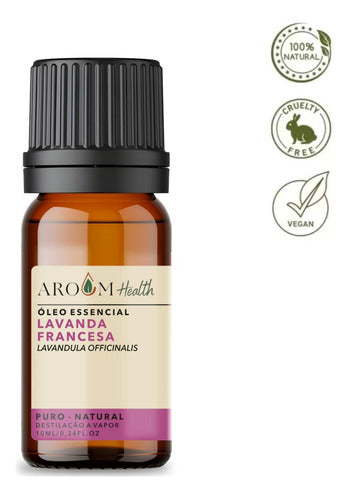 Óleo Essencial Lavanda Francesa - Puro 10 Ml - Aroom 1