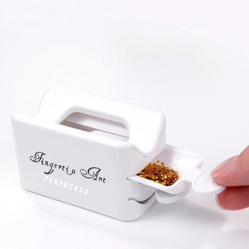 Fingertip Art Double Recycling System Nail Powder Dipping Tray 5