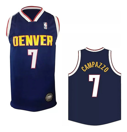 Official Licensed Denver Nuggets Basketball Team Jersey - Adults 6