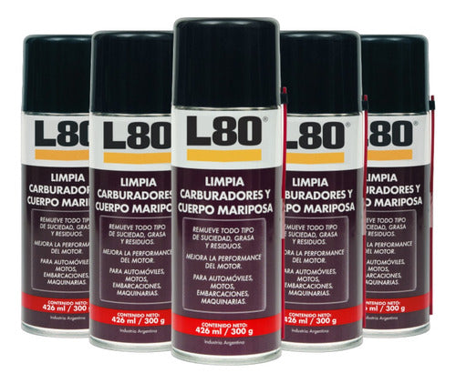 L80 Carburetor Cleaner Body and Throttle 426ml / 300g x 6 Units 0