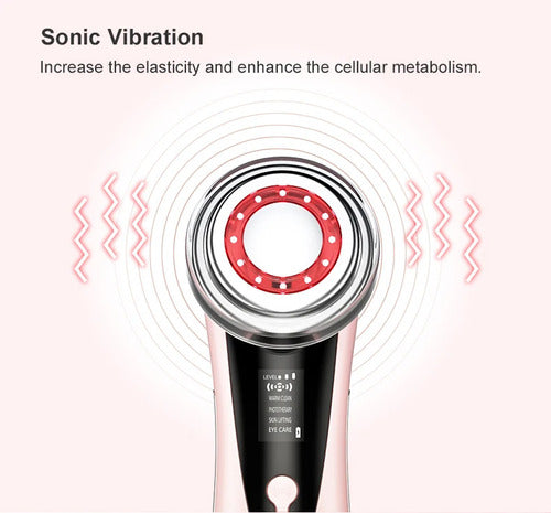 Renkai Ultrasonic Facial Massager LED Light Therapy Anti-Aging 6