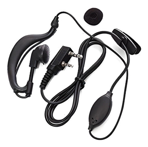 5 Fone Para Radio Comunicador 2 Pinos Kenwood Gp-78 Baofeng 0