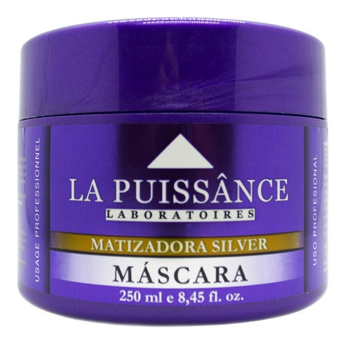 La Puissance Kit Silver Matizador Shampoo 1L Máscara Rubios 4
