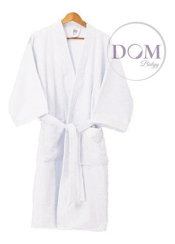 Seclar Classic Bathrobe White 100% Cotton M 1