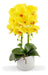 Artificial Yellow Orchid Plant in Ceramic Pot - 40cm 0