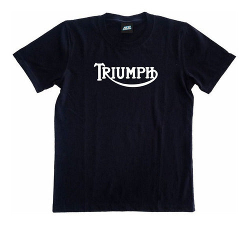 Printed Motorcycles T-shirt 018 - 100% Cotton - Triumph 0