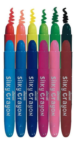 Avenir Silky Crayons X 12 Washable 1