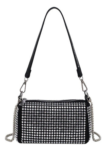 Moda_Relativa Mini Bandolera Porta Celular Strass Cartera Fiesta Mini Bag 0