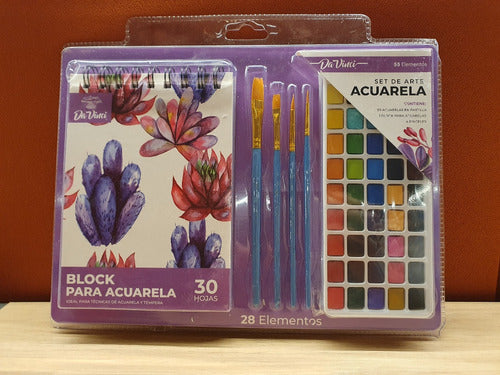 Set De Arte Da Vinci Acuarela 55 Piezas 1