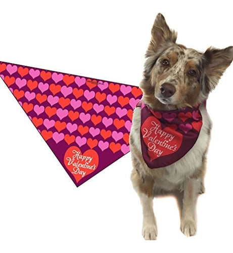 Dia De San Valentin Perro Bandana Medio A Grande Perros Fe 0