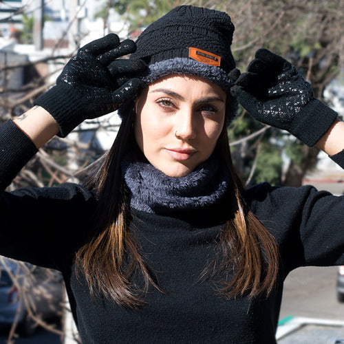 Set De Invierno Gorro, Guantes Y Bufanda 3