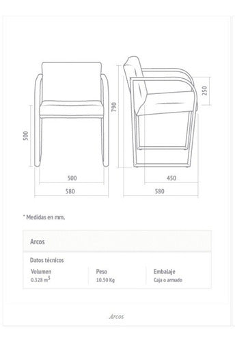 Arcos Reception Chair for Auditorium and Home + Free Shipping Caba 2