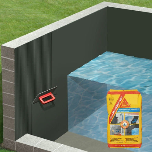 Sika Monotop 107 25kg Impermeabilizante Cementicio 4