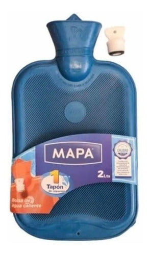 Mapa Bolsa Agua Caliente Pirelli C/ Tapón Repuesto Azul X10 1