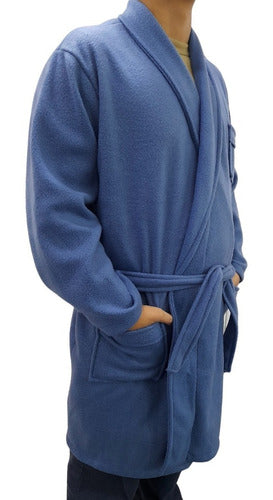 Polo Club Men's Fleece Robe with Pockets 0