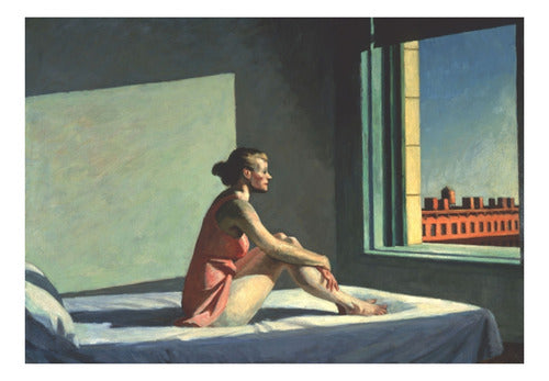 Edward Hopper - Sol De La Mañana - 1952 - Lámina 45x30 Cm 1