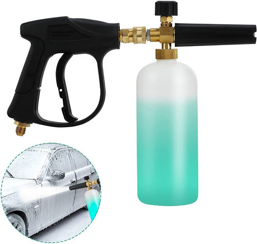 Pistola Lanza Espuma Lavado Automovil Lavaderos Kit P6 0