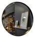 Temacasa Round Circular Mirror 50cm Black Iron Frame 3