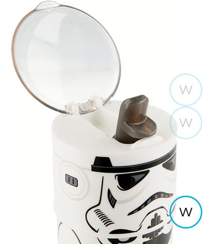 Stor Water Bottle For Kids With Straw And Cap - Star Wars 1